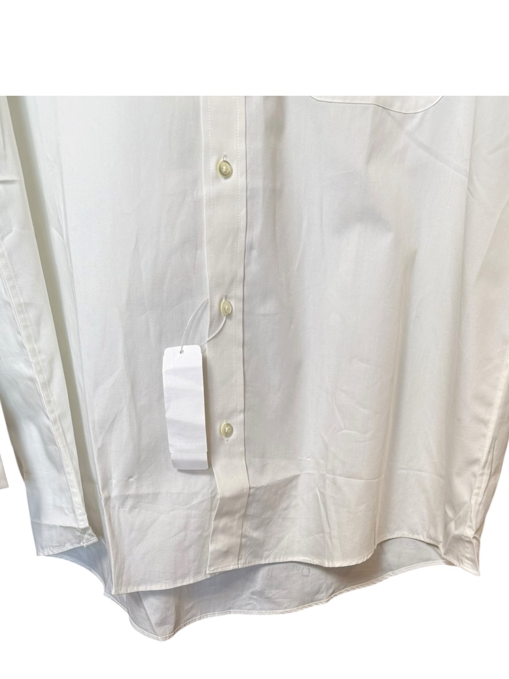 Vintage Classics by Enro White 100% Cotton Dress Shirt 17-33 Made in Hong Kong - Picture 7 of 9